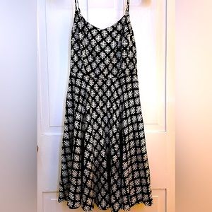 Old navy black dress with white designs